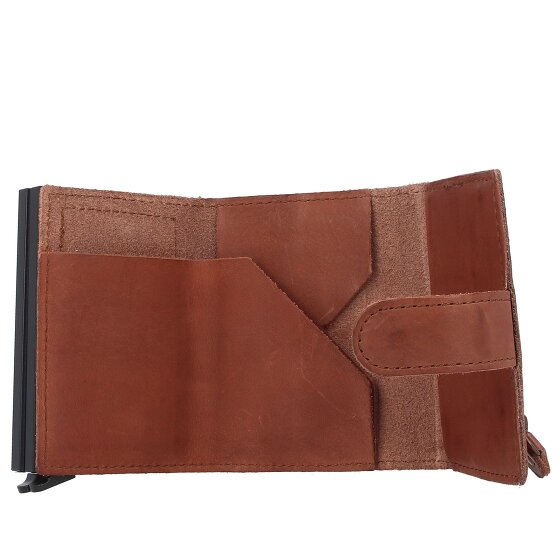 Harbour 2nd Anchor Love Robin 2 Étui pour cartes de crédit Protection RFID Cuir véritable 6 cm