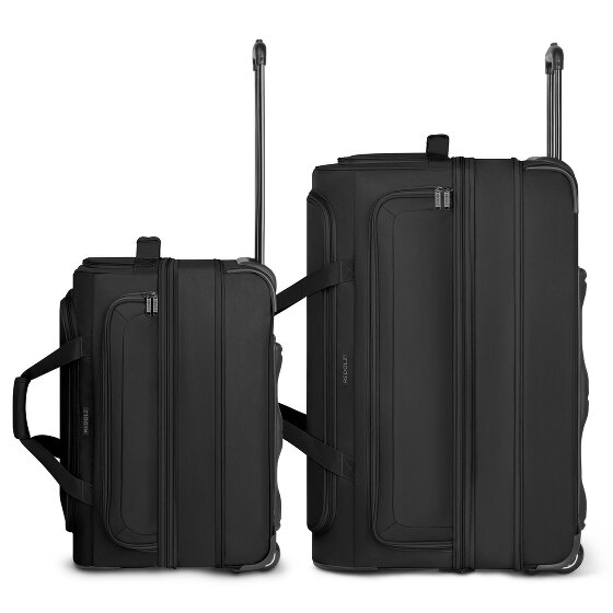 Redolz Lot de 2 sacs de voyage Duffle Essentials à 2 roues, tailles M et L, avec soufflet d'extension