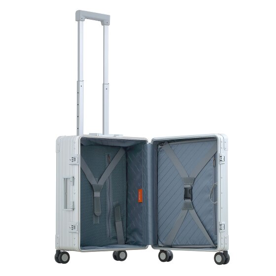 Aleon Valise cabine Traveler Domestic à 4 roues en Aluminium, 55 cm