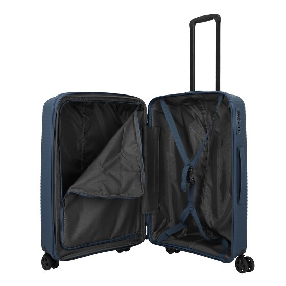 Travelite Air Stripe 4 roulettes Set de valises 3 pièces avec soufflet d'extension