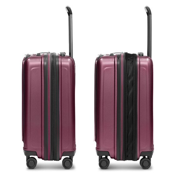 Redolz Essentials 14 4 roulettes Trolley de cabine S 55 cm Compartiment pour ordinateur portable avec soufflet d'extension