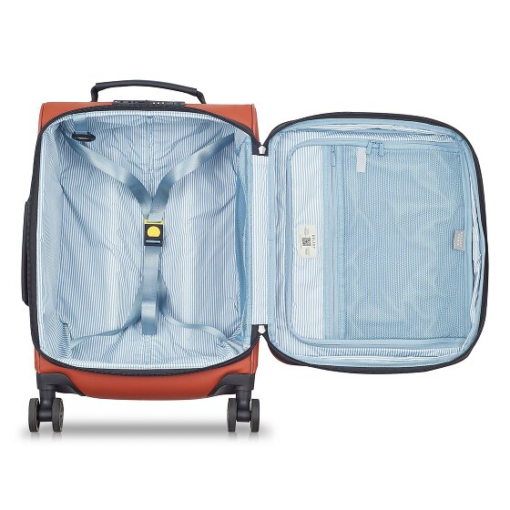 Delsey Paris Turenne Soft 4 roulettes Trolley de cabine 55 cm avec soufflet d'extension