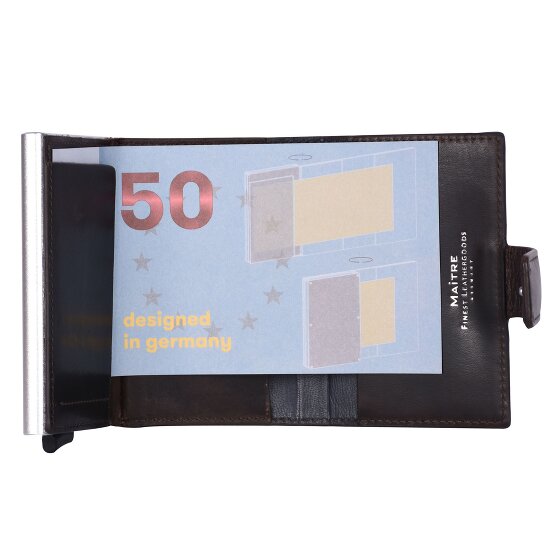 Maître Birkheim C-Two Étui pour cartes de crédit Protection RFID Cuir 6.5 cm