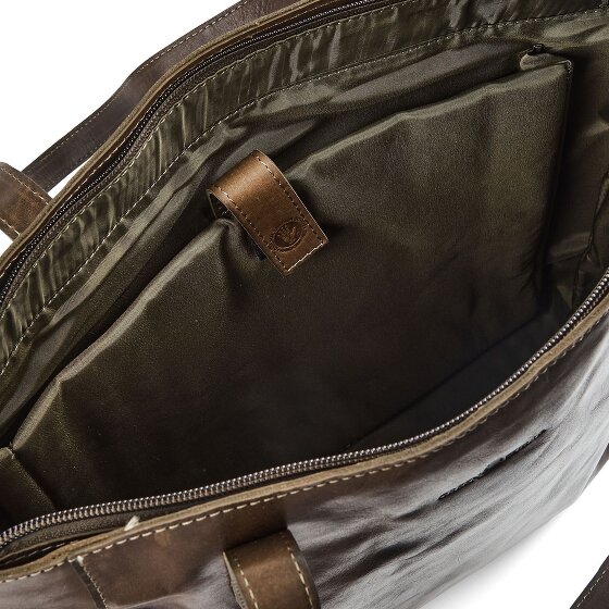 Greenburry Newport Sac à bandoulière Cuir véritable 33 cm Compartiment ordinateur