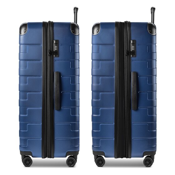 Tonino Lamborghini Milano Valise cabine 4 roulettes XL 83 cm taille spéciale avec soufflet d'extension