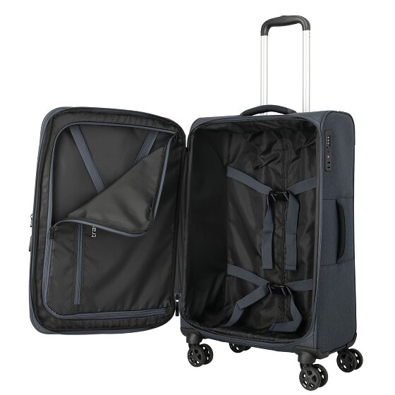 Travelite Kick Off 4 roues Set de valises 3 pièces avec soufflet d'extension