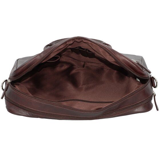 Dermata Attaché-case Cuir véritable 40 cm Compartiment ordinateur