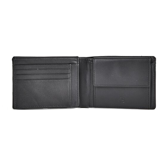 Piquadro Sync Porte-monnaie Protection RFID Cuir véritable 12.5 cm