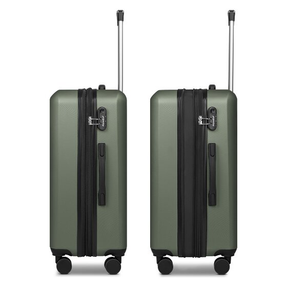 Check.In Paradise 2.0 4 roues Valise cabine M 68 cm avec soufflet d'extension