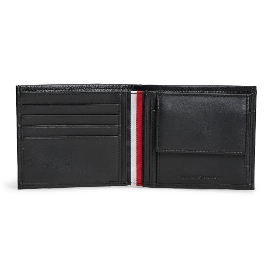Tommy Hilfiger TH Corp Porte-monnaie Cuir véritable 11.5 cm