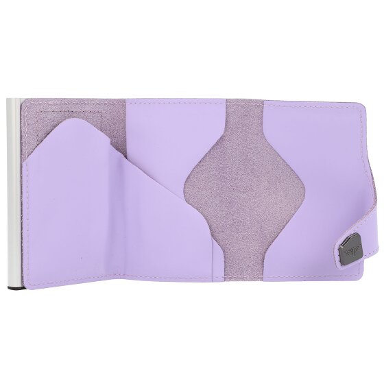 Tru Virtu Click & Slide Porte-cartes de crédit Porte-monnaie RFID en cuir 6,5 cm