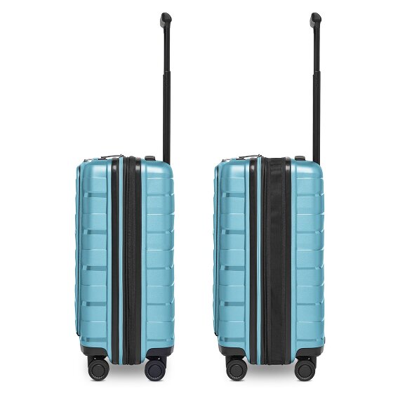 Bergpfeil Travel 4 roues Valise cabine 55 cm Compartiment ordinateur avec soufflet d'extension