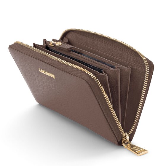 Lazarotti Bologna Leather XL Porte-monnaie zip-around en cuir 19 cm