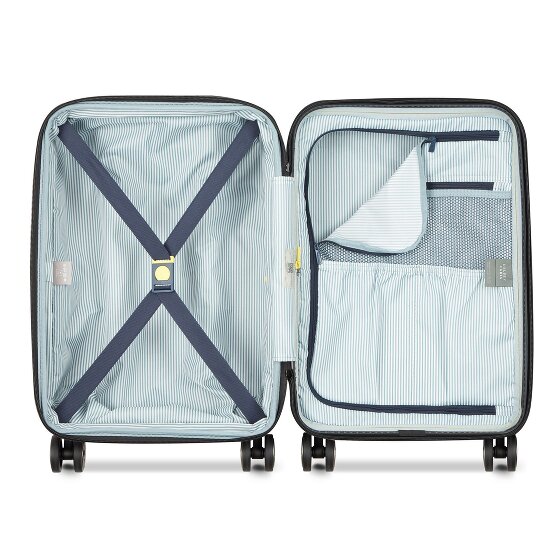 Delsey Paris Longitude 4 roulettes Trolley de cabine 55 cm avec soufflet d'extension