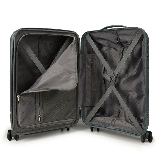 Gladiator 0800 4 roulettes Trolley 55 cm avec soufflet d'extension