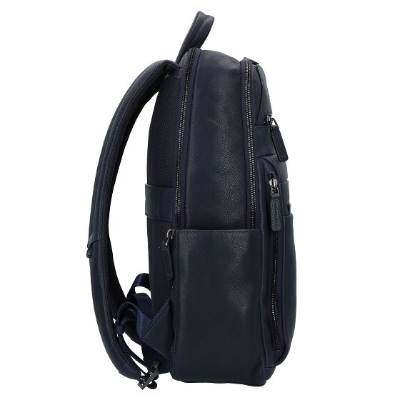Piquadro Paavo Daypack Cuir véritable 43 cm Compartiment ordinateur