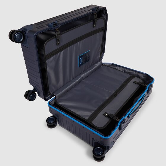 Piquadro Valise cabine PQ-Alub à 4 roues en Aluminium, 69 cm