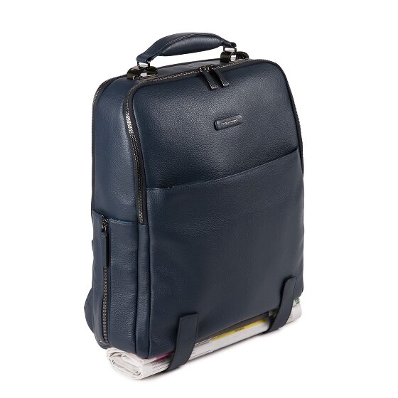 Piquadro Modus Special Sac à dos en cuir, 40 cm, compartiment pour ordinateur portable