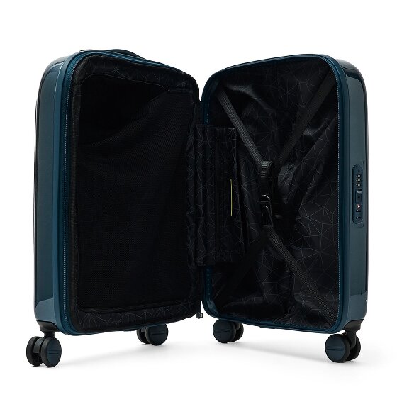 Mandarina Duck Logoduck + Metal 4 roulettes Trolley S 55 cm avec soufflet d'extension