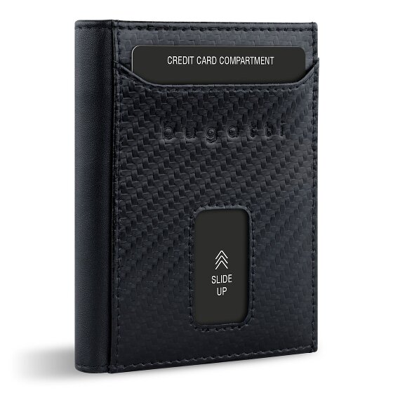 bugatti Secure Slim Porte-monnaie Protection RFID Cuir 8 cm