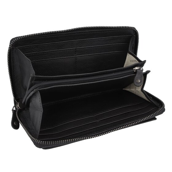 Harbour 2nd Just Pure Pamela Porte-monnaie Protection RFID Cuir véritable 19.5 cm