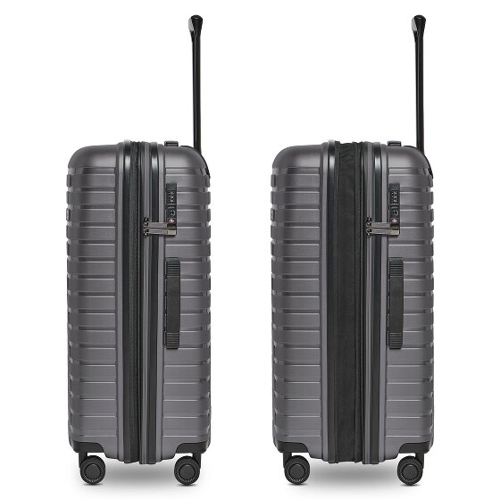 Pactastic Collection 04 THE MEDIUM + 4 roulettes Trolley M 66 cm avec soufflet d'extension