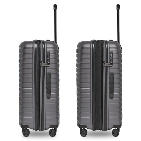 Pactastic Collection 04 THE MEDIUM + 4 roulettes Trolley M 66 cm avec soufflet d'extension