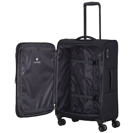 Travelite Chios 4 roulettes Trolley 67 cm avec soufflet d'extension