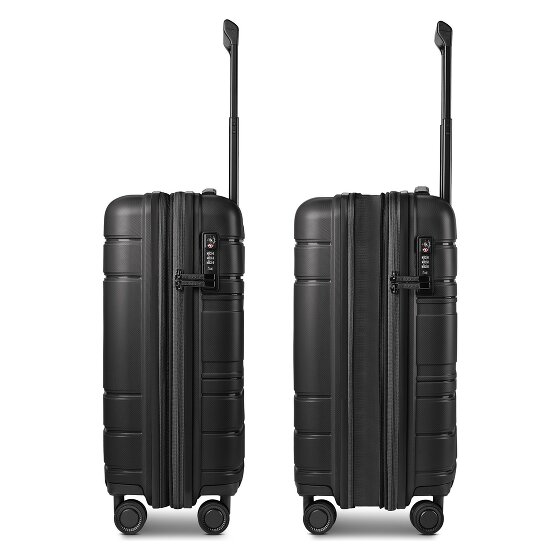 Redolz Essentials 11 4 roues Valise cabine 55 cm avec soufflet d'extension