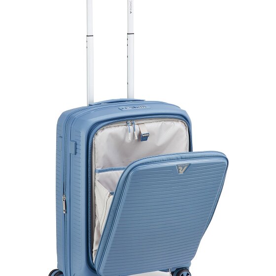 Roncato Arcade DLX 4 roulettes Trolley de cabine 55 cm Compartiment pour ordinateur portable avec soufflet d'extension
