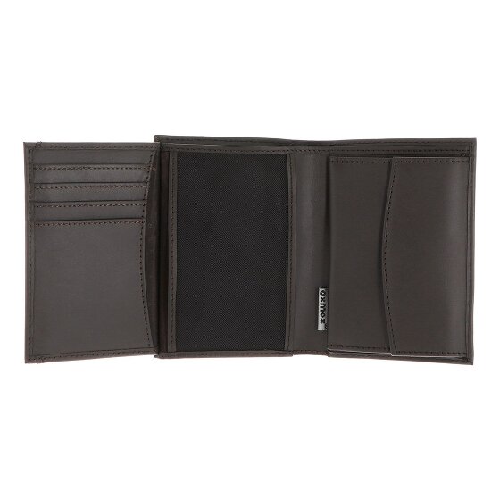 oxmox Leather Porte-monnaie Protection RFID Cuir véritable 10 cm