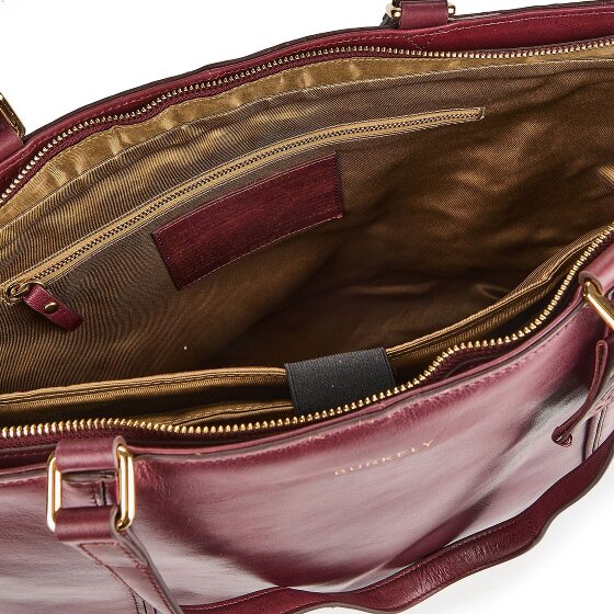 Burkely Fine Florence Sac de shopper Cuir véritable 37 cm Compartiment ordinateur