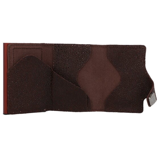Tru Virtu Click & Slide Porte-cartes de crédit Porte-monnaie RFID en cuir 6,5 cm