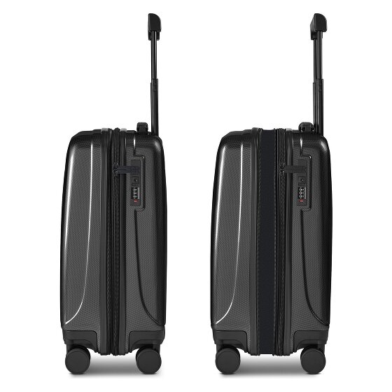 Police New York 4 roues Valise cabine S 54 cm avec soufflet d'extension