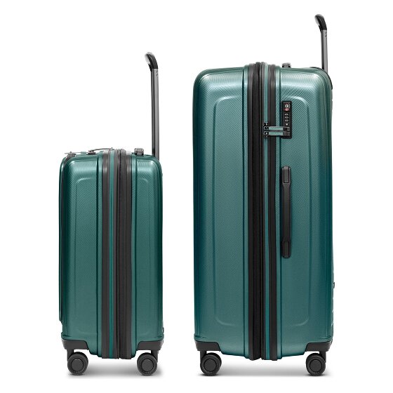 Redolz Essentials 14 Set de valises à 4 roulettes 2 pcs. compartiment pour ordinateur portable avec soufflet d'extension