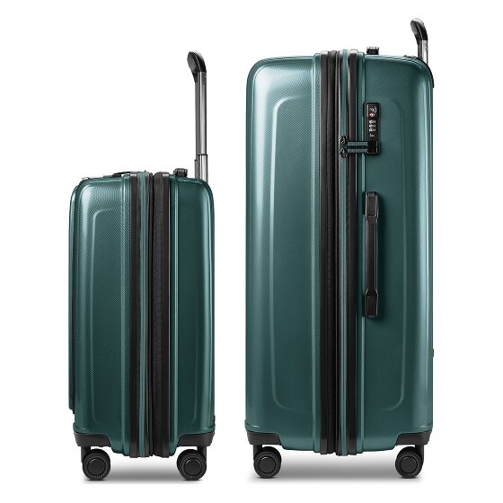 Redolz Essentials 14 Set de valises à 4 roulettes 2 pcs. compartiment pour ordinateur portable avec soufflet d'extension