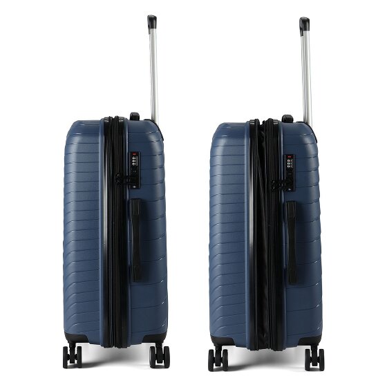 Benzi 5808 4 roulettes Set de valises 3 pièces avec soufflet d'extension