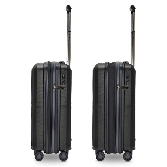 Pactastic Collection 01 4 roulettes Trolley de cabine S 55 cm avec soufflet d'extension