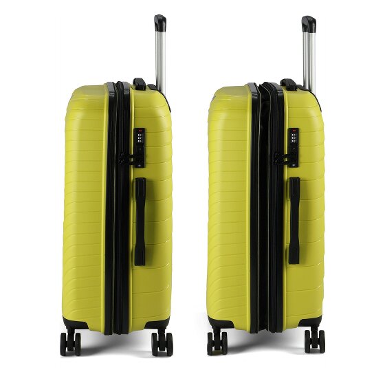 Benzi 5808 4 roulettes Set de valises 3 pièces avec soufflet d'extension