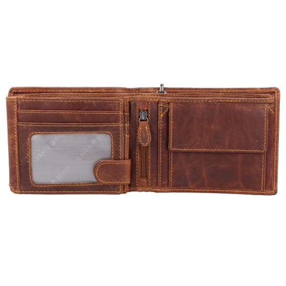 Greenburry Vintage Cafe-Racer Porte-monnaie RFID Cuir 12 cm