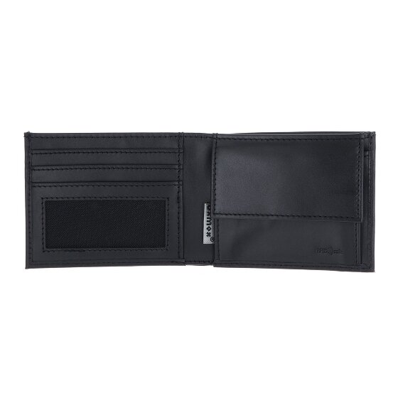 oxmox Leather Porte-monnaie Protection RFID Cuir véritable 11 cm
