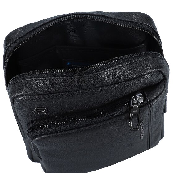 Piquadro Cronus Sac à bandoulière Cuir véritable 18 cm