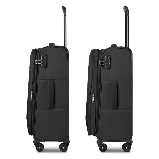 Stratic taska 4 roues Valise cabine M 65 cm avec soufflet d'extension