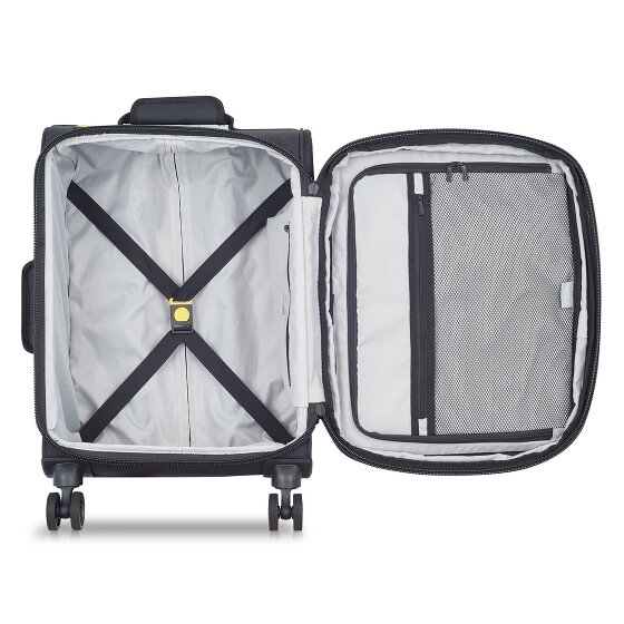 Delsey Paris Maubert 2.0 4 roulettes Trolley de cabine 55 cm avec soufflet d'extension