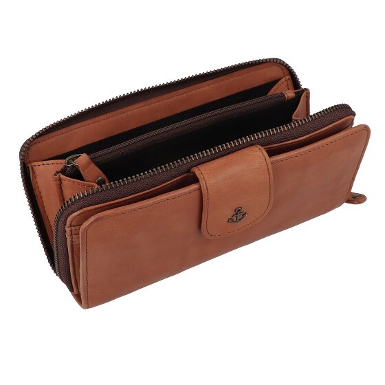 Harbour 2nd Anchor Love Porte-monnaie Protection RFID Cuir véritable 19 cm