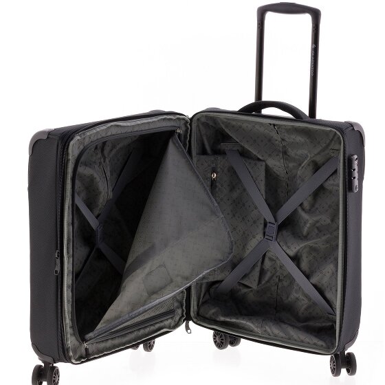 Gladiator 4700 4 roulettes Trolley de cabine 55 cm avec soufflet d'extension
