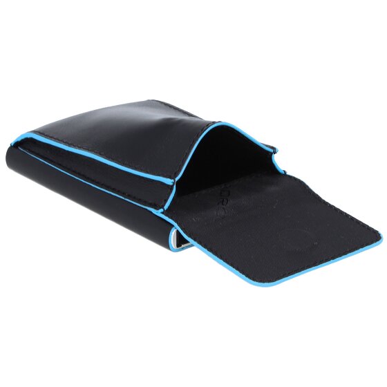 Piquadro Blue Square Porte-cartes de crédit en cuir 6 cm