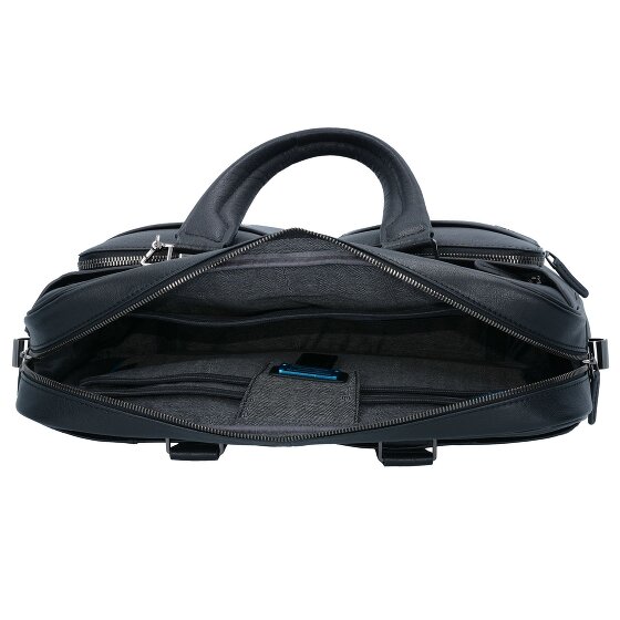 Piquadro Black Square Porte-documents en cuir 39 cm Compartiment pour ordinateur portable