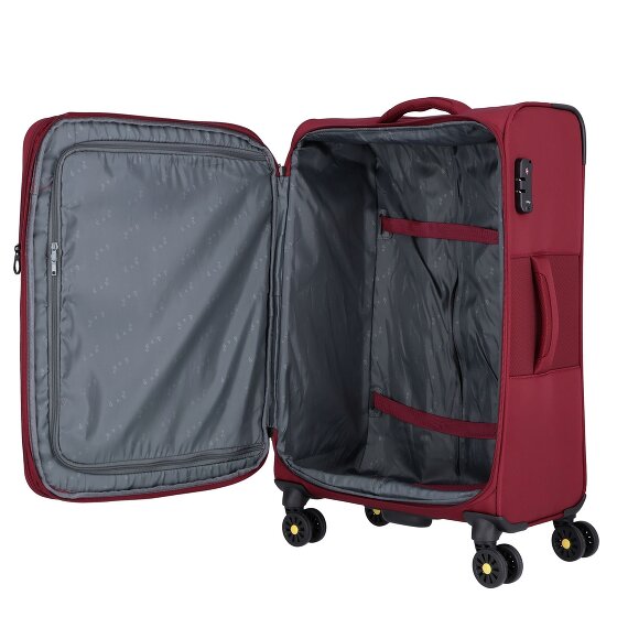 d&n Travel Line 9704 4 roulettes Trolley M 68 cm avec soufflet d'extension