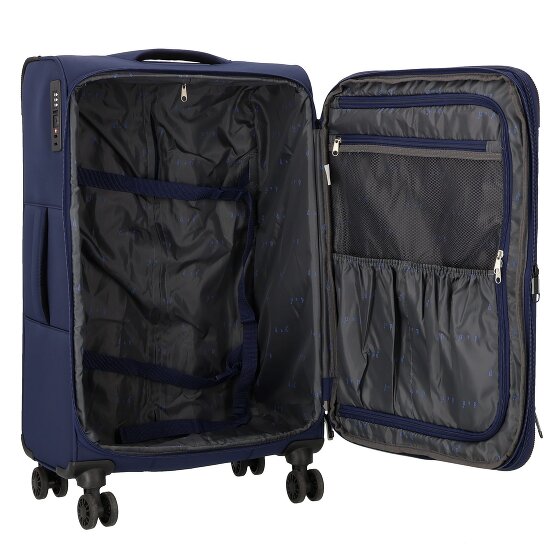 d&n Travel Line 9504 4 roulettes Trolley M 67 cm avec soufflet d'extension